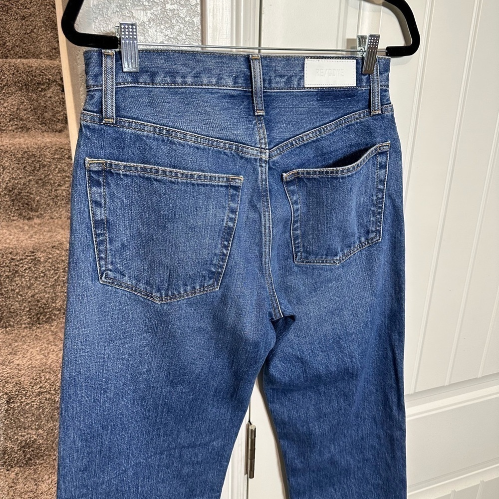 Re/done Redone DENIM JEANS LOOSE LONGISH 90s baggy fit jean darker wash - Picture 6 of 13